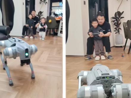宇树机器狗 Go2 完整开箱与测试
在家人的协助下,这次做了一个完整的宇树机器狗 Go2 开箱视频,包括拜年、比心、握手等动作测试。后续将用这台机器狗进行二次开发,实现更多功能。#机器狗 #机器人 #宇树科技 #宇树机器人 #热门