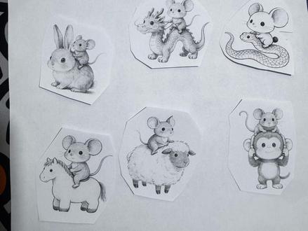 绝对的公平 #十二生肖#手绘#拼豆#十二生肖闯江湖