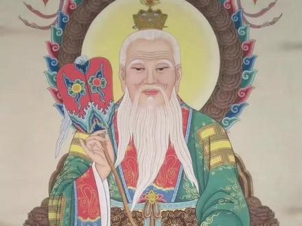 太上老君,道教至高神之一,又称"道德天尊",是"三清"之一#道教神仙 #太上老君 #好运