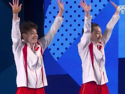 祝贺!中国队第二金,跳水女双获3米板金牌#巴黎奥运会