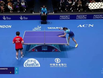 2026伦敦团体世乒女团决赛:🇨🇳中国队VS🇯🇵日本队,第三盘:蒯曼VS桥本帆乃香~第3局