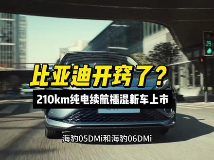 纯电续航210km只要8万?混动市场要变天了! 比亚迪终于开窍了,工业奇迹海豹车型全面升级纯电续航!加量不加价?#比亚迪 #插混告别纯电焦虑 #海豹06dmi