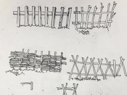 教你画最简单的围栏#风景速写 #钢笔画 #建筑手绘