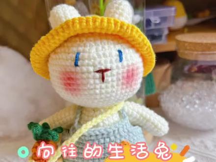 #创作灵感 #手工 #钩针教程 向往的生活兔🐰钩织教程五!缝合!裤子的钩织!🌟❤️@抖音小助手 @DOU+小助手