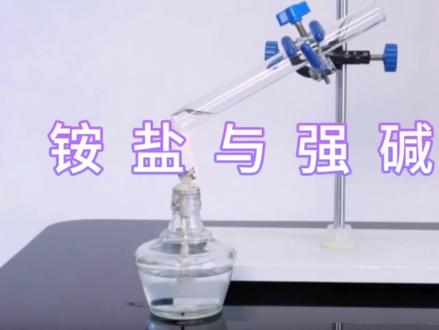 #化学实验 #科学实验 铵盐与强碱反应