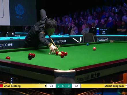 意难平,赵心童意外打丢简单红球,遗憾止步16强 #赵心童 #宾汉姆 #斯诺克 #威尔士公开赛