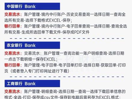 #时誉财税 对公账户流水和回单如何下载?#注册公司记账报税 #税务筹划 #税务服务 #注册营业执照 @时誉财税LS