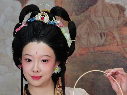 古风妆造班作品教程:魏晋时期洛神图发型教程,神仙图发型技法 #国风古韵 #古风造型 #汉服 #汉服之美在华夏 #汉服妆造