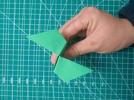 274简单折纸 高空扔下可以旋转