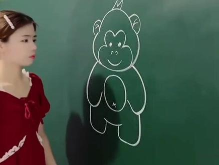 大猩猩简笔画#学生党 #育儿简笔画 #数字简笔画画法
