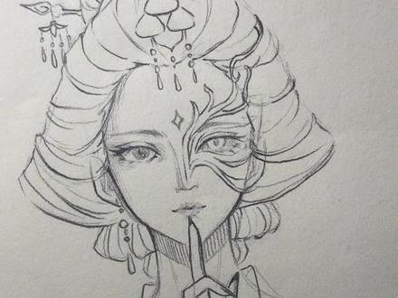 #绘画教程 这个手势也不知道实用不,但觉得还挺好看。