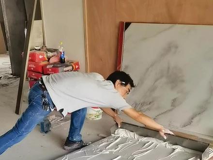 我不是许文强`可以叫我光头强,搞笑音乐#家装装修 #装修 #施工现场