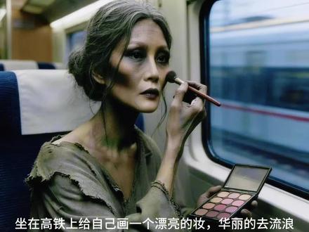 化个漂亮的妆去流浪吧,#ai原创绘画#儿童视频#美妆化妆#热门音乐#旅游