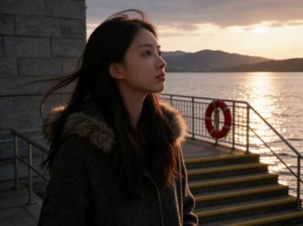 当我把自拍照发给豆包,于是我就得到了… #豆包ai #海边落日氛围感 #豆包出大片有两把刷子 #豆包指令教程