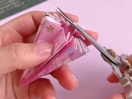 折纸小伞教程~!快艾特你最好的姐妹过来学~!#手工diy #教程 #这也太可爱了吧 #简单折纸 #我的手工日常