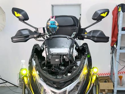 UHR150小钢炮射灯安装#豪爵UHR #射灯