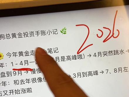 #狗总 2026#黄金 #白银 预测来啦
@狗总