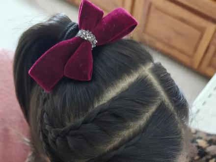 过年马尾发型#发型就这么简单 #儿童编发分享