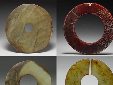 古代常见的扁平环状玉器有四种,璧、瑗、环、玦,你知道怎么分清它们吗?#玉文化 #让文物抖起来