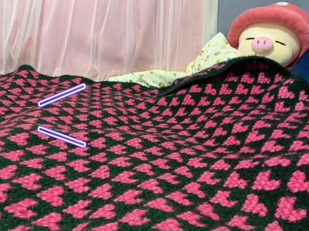 爱心毛毯教程一#爱生活爱编织 #教程分享 #正能量分享