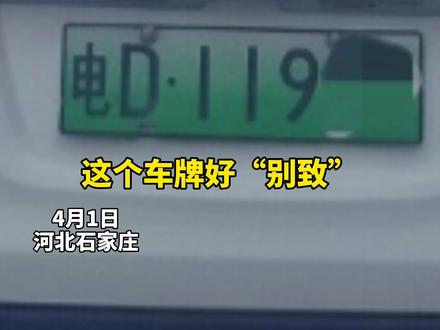 这样的电动车车牌,你见过吗? #车牌 #交通