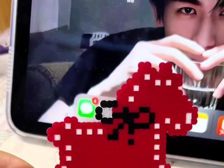 新年摇摇马🐎#拼豆 #手作diy #晒出你们的diy #谁还没个隐藏技能 #在家干点啥