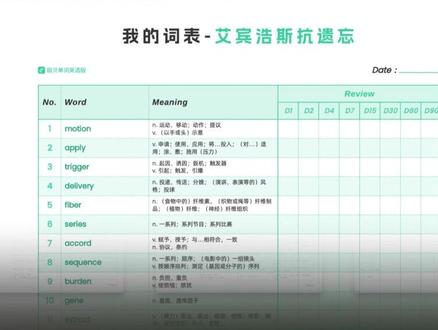 ③扇贝单词新功能「导出词表」——如何选择词表模板与配色?#英语学习 #如何速记英语单词 #高效学习方法 #扇贝单词 #导出词表