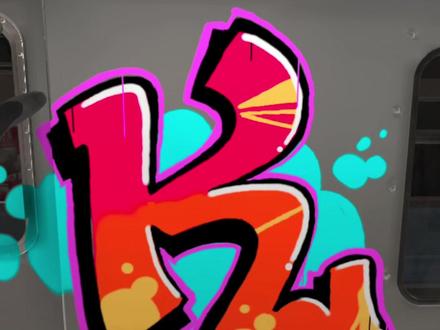 一分钟学会涂鸦字母“K”,今天直接在地铁上画,26 个字母持续更新中~#地铁跑酷 #涂鸦教学 #涂鸦字母 #vr涂鸦 #真实生活分享计划