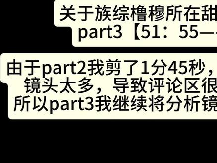 part3:关于族综橹穆所在甜品组恶剪分析