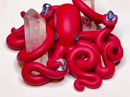 红色拟态章鱼#粘土章鱼教程#软陶泥手工制作#手工制作#创意手工制作@DOU+小助手