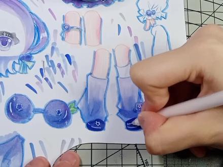 不要再让我遇到这种人了 ꒦ິ^꒦ິ#可动纸片人 #绘画 #手工 #绘画过程 #流量