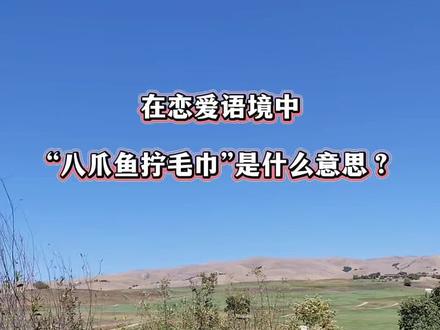 《在恋爱语境中“八爪鱼拧毛巾”是什么意思?》
