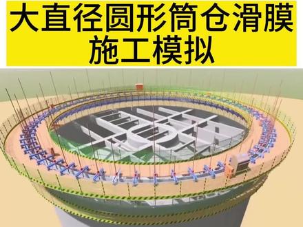 大直径圆形筒仓滑模施工