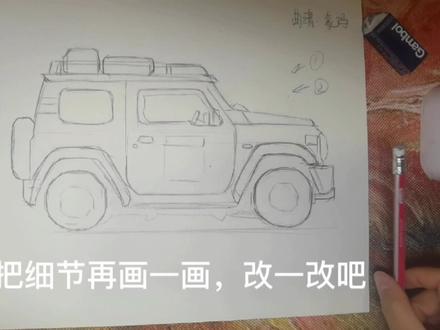 来个7-8岁的,这个吉普车看着简单,主要小朋友要掌握比例,画出来就会很好看啦,所以学习美术特别提高小朋友观察能力#简笔画 #曲靖美术 #画画 #曲靖绘画 #少儿美术 #画画网课 #漫画 #曲靖动漫 #绘画 #创意美术 #小甜甜 #儿童画#美术 #儿童美术 #吉普车