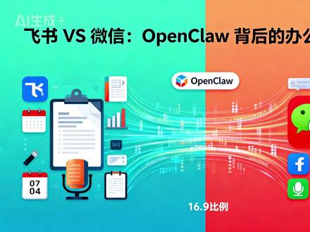 飞书 VS 微信:OpenClaw 背后的办公软件暗战 这场 AI 智能体竞赛,正在重构企业服务市场的格局。过去,企业服务厂商比拼的是功能完整性和客户关系;现在,比拼的是 AI 能力的落地速度和用户体验。一位企业服务 CEO 感慨:“OpenClaw 就像一颗投入湖面的石子,让我们突然意识到,企业服务的下一个风口,是 AI 智能体。”#腾讯#马化腾#飞书#张一鸣 #openclaw #阿里巴巴 #腾讯 #创业 #字节跳动