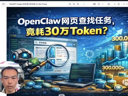 OpenClaw网页查找任务,竟耗30万Token? #OPENCLAW #OpenClaw