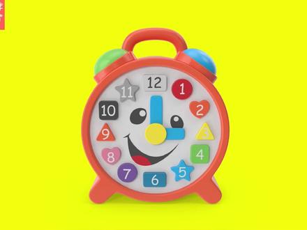 可爱表情闹钟 趣味数字五角星彩泥玩具