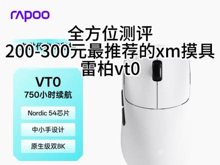200到300你能买到最好的类X M模具的鼠标 雷柏-vt0#雷柏vt0 #抓握#雷柏