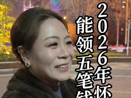 2026年怀孕以后能领五笔钱#生育津贴 #怀孕补贴 #补贴 #婷姐说金融