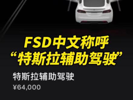 FSD的叫法兄弟们应该都习惯了吧! #特斯拉 #特斯拉FSD #特斯拉辅助驾驶 #马斯克 #自动驾驶