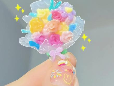 拼豆被我玩出花来啦#我在抖音玩拼豆 #创作者中心 #创作灵感 #拼豆花 #拼豆花束