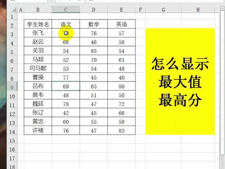 excel怎么找出各科最高分,如何查找每科最高分#excel #excel教学 #wps表格 #文员 #wps