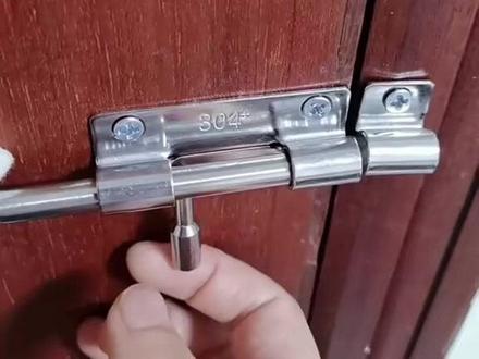 门栓免打孔304防盗木门房卫生间插锁老式推拉门锁扣 #不锈钢插销 #免打孔门锁 #防盗插销 #门栓 #门锁扣