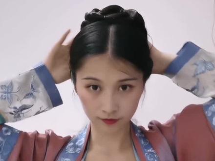 #汉服发型 一个超级日常的宋制汉服发型教程,无需发包哦~ #汉服发型教程