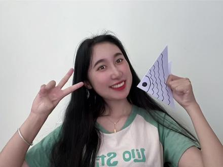 “停课不停学”#幼儿园线上教学 让我们一起来一条可爱小鱼吧!!🥳#创意手工 #线上小课堂 #一起玩手工吧