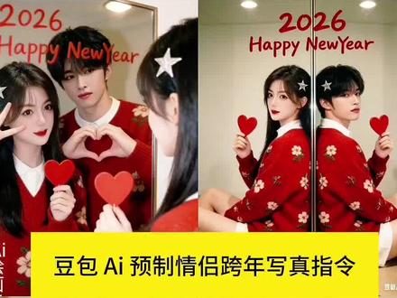 当我在家预制情侣跨年氛围感美图#豆包ai #豆包p图已经nextlevel了#豆包ai指令教程 #豆包ai指令教程#情侣 #跨年预制