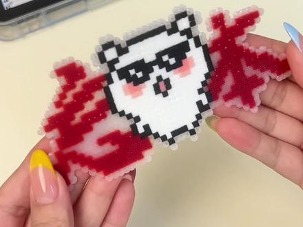 拼豆新手必看!保姆级无孔烫豆教程~ #拼豆 #拼豆教程 #拼豆熨烫 #手工DIY #保姆级教程