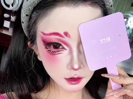 最近爆火的妲己九尾狐妆教来了 想学的快跟练起来吧, #cos #妆教 #王者荣耀 #妲己九尾狐皮肤 #cosplay