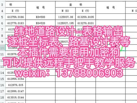 #office办公技巧 #excel技巧 #工程人 #建筑工程 #办公表格制作教学 #测量 #设计 #纬地设计 #cad教程 纬地道路设计--输出逐桩坐标表、竖曲线表、路基设计表等。