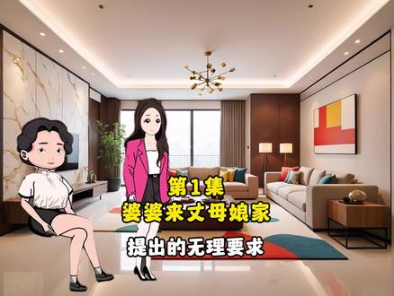 婆婆来丈母娘家提出的无理要求。 #动画